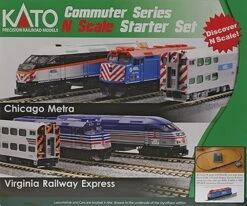Kato F40PH Commuter Train Starter Set -- Metra - N - 106-0032