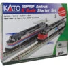 Kato EMD SDP40F Starter Set - Standard DC -- Amtrak (Phase I), 4 Amfleet Cars, Unitrack Oval & Pow -Model Train Toy Store lg381 1060043