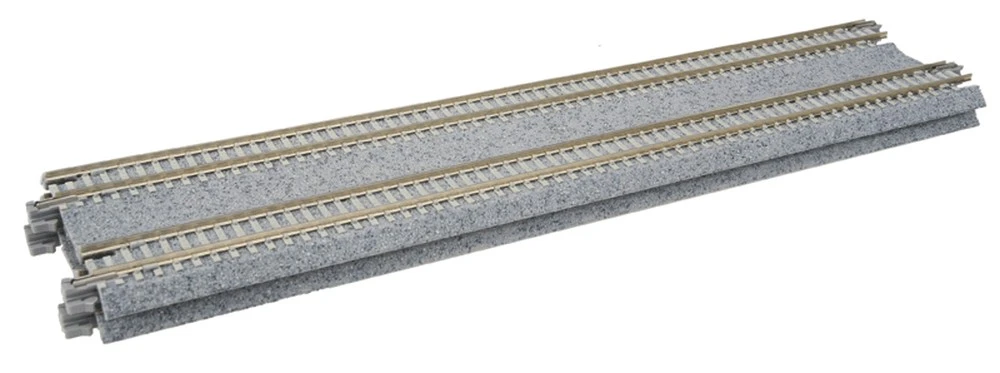 Kato Concrete Tie Double Track Straight -- 9-3/4" 248mm Pkg(2) - N 3 Kato Concrete Tie Double Track Straight -- 9-3/4" 248mm Pkg(2) - N