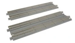 Kato Straight Double Concrete Slab Track - Unitrack -- 7-5/16" 18.6cm Pkg(2) - N