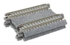 Kato Concrete Tie Double-Track Straight -- 2-7/16" (62mm) Pkg(2) - N
