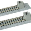 Kato Straight Roadbed Bumper Track Section - Unitrack -- A Style - 2-7/16" 62mm Pkg(2) - N -Model Train Toy Store lg381 20046
