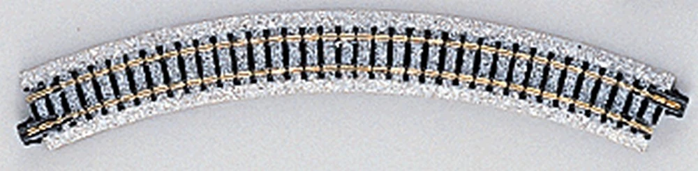 Kato Curved Roadbed Track Section - Unitrack -- 45-Degree, 9-3/4" 249mm Radius - N 3 Kato Curved Roadbed Track Section - Unitrack -- 45-Degree, 9-3/4" 249mm Radius - N