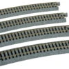 Kato Curved Roadbed Track Section - Unitrack -- 15-Degree, 19" 481mm Radius Pkg(4) - N -Model Train Toy Store lg381 20160