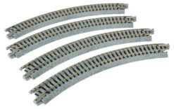 Kato Curved Roadbed Track Section - Unitrack -- 45-Degree, 8-1/2" 216mm Diameter - N