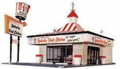 Life-Like Kentucky Fried Chicken? Drive-In -- Kit - 8-3/8 X 4-1/4" 21.3 X 10.8cm - HO
