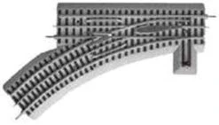 Lionel FasTrack? Track W/Roadbed - 3-Rail -- Manual Turnout (Switch) O-36 Left Hand - O - 6-12017