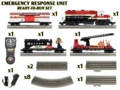 Lionel Emergency Response LionChief Bluetooth 5.0 Set - O 7 Lionel Emergency Response LionChief Bluetooth 5.0 Set - O -Model Train Toy Store lg434 2223040 2