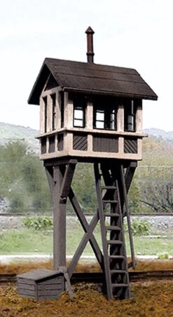 B.T.S. Elevated Crossing Shanty -- 1-1/4 X 1-1/4" - HO