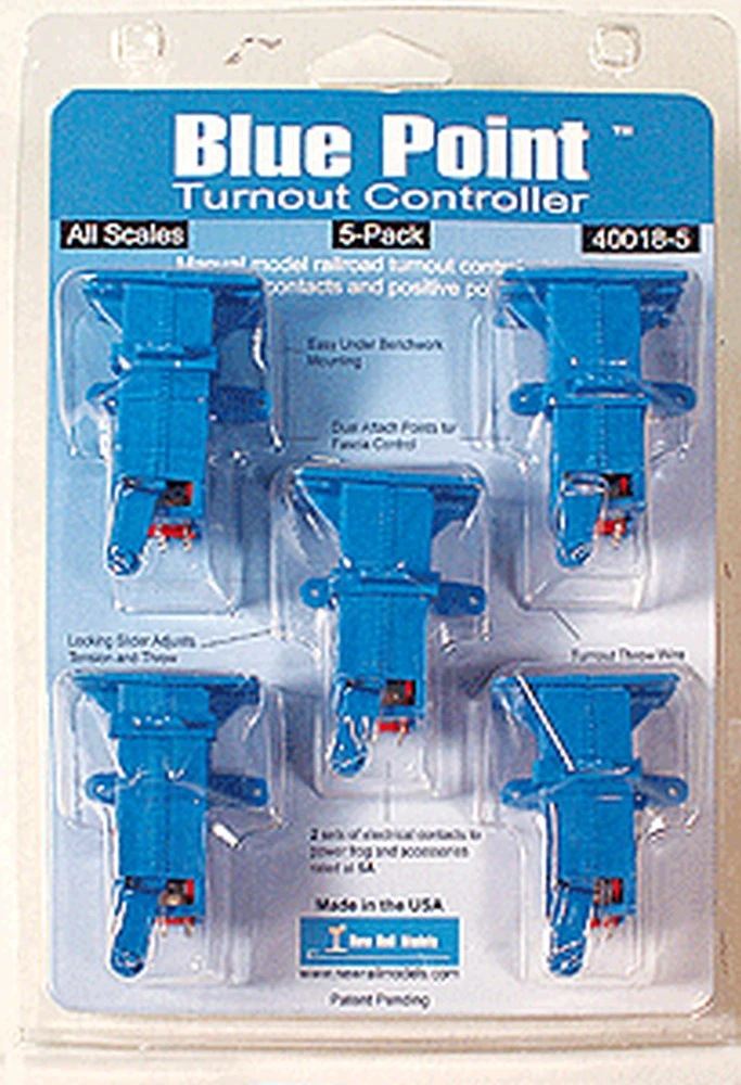 New Rail Models Blue Point? Manual Turnout Controller Pkg(5) 3 New Rail Models Blue Point? Manual Turnout Controller Pkg(5)