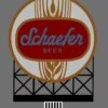 Micro Structures Schaefer Beer Animated Neon Billboard - Light Works USA? -- Large For HO/O 4-3/8 2 Micro Structures Schaefer Beer Animated Neon Billboard - Light Works USA? -- Large For HO/O 4-3/8 -Model Train Toy Store lg502 881301