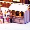 NOCH Christmas Market Stall W/Led Lights - Kit -- 1-1/2 X 1-1/16 X 1-5/16" 3.8 X 2.7 X 3.4cm - HO -Model Train Toy Store lg528 65610