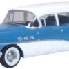 Oxford Diecast USA 1954 Buick Century Estate Station Wagon - Assembled -- Ranier Blue, Arctic Whit