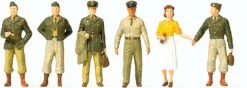 Preiser Kg US/NATO 1950s Figure Set -- Soldiers Pkg(6) - HO