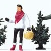 Preiser Kg Christmas Tree Lot -- 2 Men, 2 Women, 2 Children, 4 Christmas Trees - HO -Model Train Toy Store lg590 10627