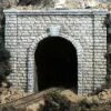 Woodland Scenics Single-Track Tunnel Portal (Hydrocal Plaster Casting) -- Cut Stone - HO - C1253 -Model Train Toy Store lg785 1253
