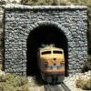 Woodland Scenics Single-Track Tunnel Portal (Hydrocal Plaster Casting) -- Random Stone - HO - C12