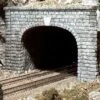 Woodland Scenics Double-Track Tunnel Portal -- Cut Stone - HO - C1257 -Model Train Toy Store lg785 1257