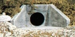Woodland Scenics Concrete HO Culvert (2 Ea.) - C1262