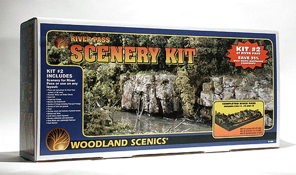 Woodland Scenics River Pass Scenery Kit - HO - S1488 3 Woodland Scenics River Pass Scenery Kit - HO - S1488