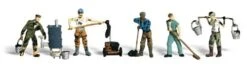 Woodland Scenics Scenic Accents? Figures -- Roofers Pkg(6) - HO - A1828