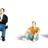 Woodland Scenics People Sitting (HO Scale) - A1829 -Model Train Toy Store lg785 1829
