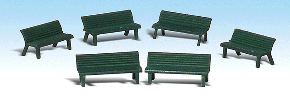 Woodland Scenics Park Benches - Scenic Accents? -- Pkg(6) - HO - A1879 3 Woodland Scenics Park Benches - Scenic Accents? -- Pkg(6) - HO - A1879