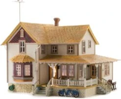 Woodland Scenics Built & Ready? Landmark Structures? -- Corner Porch House - 5-5/8 X 4-5/8" 14.2
