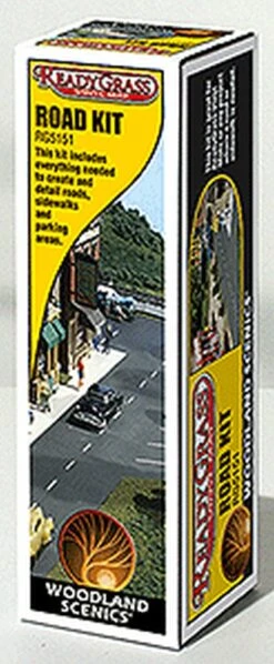 Woodland Scenics ReadyGrass? Mat Accessories -- Road Kit - RG5151