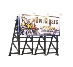 Woodland Scenics Lighted Billboard - Just Plug? -- Wise Tobacco Co. - HO - JP5795