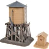Walthers Water Tower And Shanty -- Kit - Tank: 3-1/2 X 4" 8.9 X 10.2cm; Shanty: 1-3/4 X 2" 4.5 X -Model Train Toy Store lg931 906