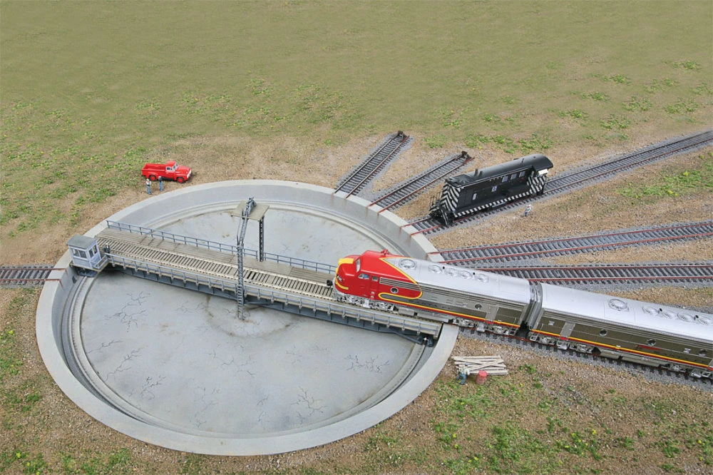 Walthers Cornerstone Motorized 110' Turntable -- 16-7/16" (41.7cm) Overall Diameter - HO 3 Walthers Cornerstone Motorized 110' Turntable -- 16-7/16" (41.7cm) Overall Diameter - HO