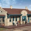 Walthers Cornerstone Mission-Style Depot -- Kit - 11-5/16 X 6-7/16 X 3-3/4" 28.7 X 16.3 X 9.5cm - -Model Train Toy Store lg933 2920