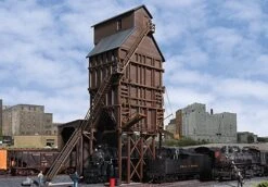 Walthers Cornerstone Wood Coaling Tower -- Kit - 7-1/2 X 6-1/2 X 10-5/8" 19.1 X 16.5 X 27cm - HO