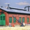 Walthers Cornerstone 2-Stall Enginehouse -- Kit - 12-3/4 X 7 X 5-1/4" 31.8 X 17.5 X 13.1cm - Hold -Model Train Toy Store lg933 3007