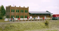 Walthers Cornerstone Water Street Freight Terminal -- Kit - 20-1/2 X 6-1/4" 52 X 15.8cm - HO