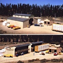 Walthers Cornerstone Walton & Sons Lumber Company -- Kit - Main Building: 9 X 9 X 4-1/2" Office: 3