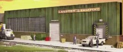Walthers Cornerstone Lauston Shipping Thin Profile Background Building -- Kit - 19 X 1-1/8 X 4" 4