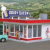 Walthers Cornerstone Vintage Dairy Queen? -- Kit - 5-1/16 X 3-1/2 X 2-3/8" 12.8 X 8.8 X 6cm - HO -Model Train Toy Store lg933 3484