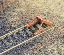 Walthers Cornerstone Track Bumpers -- Kit Pkg(12) - HO