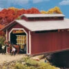 Walthers Cornerstone Willow Glen Covered Bridge -- Kit - 8-1/2 X 3-1/2 X 3-1/2 Inch 21.2 X 8.7 X 8 -Model Train Toy Store lg933 3652