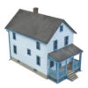 Walthers Cornerstone Two-Story Frame House -- Kit - 5 X 2-1/2 X 4-1/16" 12.7 X 6.3 X 10.3cm - HO