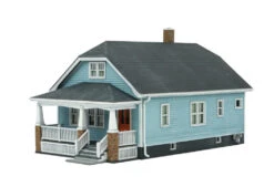 Walthers Cornerstone American Bungalow -- Kit - 6-11/32 X 3-5/8 X 3-1/2" 16.1 X 9.1 X 8.8cm - HO