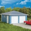Walthers Cornerstone Two-Car Garage -- Kit - 3-1/8 X 3-1/8 X 2" 7.9 X 7.9 X 5cm Over Eaves - HO 1 Walthers Cornerstone Two-Car Garage -- Kit - 3-1/8 X 3-1/8 X 2" 7.9 X 7.9 X 5cm Over Eaves - HO -Model Train Toy Store lg933 3793