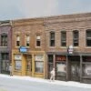 Walthers Cornerstone Merchant's Row IV -- Kit - 10-5/8 X 5 X 4" 27 X 12.7 X 10.2cm - HO -Model Train Toy Store lg933 4040