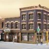 Walthers Cornerstone Merchant's Row V -- Kit - 10-1/2 X 6-7/8 X 5-5/16" 26.6 X 17.4 X 13.4cm - HO -Model Train Toy Store lg933 4041