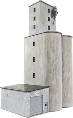 Walthers Cornerstone Prairie Co-Op -- Kit - 5-1/8 X 7-1/4 X 12" 13 X 18.4 X 30.4cm - HO