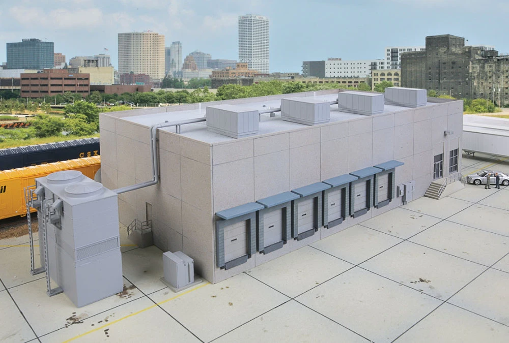 Walthers Cornerstone Modern Cold Storage Warehouse -- Kit - Main Building: 20-1/2 X 9-1/8 X 5-1/4" 3 Walthers Cornerstone Modern Cold Storage Warehouse -- Kit - Main Building: 20-1/2 X 9-1/8 X 5-1/4"