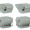 Walthers Cornerstone HVAC Units -- Kit - 4 Each Of 2 Styles Of Rooftop Air Conditioners - HO -Model Train Toy Store lg933 4077