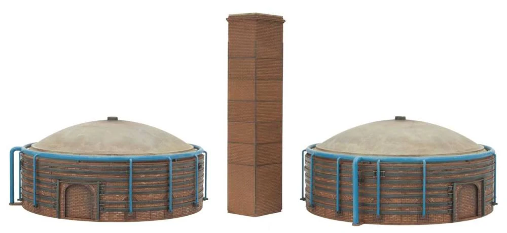 Walthers Cornerstone Brick Kilns 2-Pack -- Kit - Each 4-7/8 X 2-7/32" 12.4 X 5.6cm - HO 3 Walthers Cornerstone Brick Kilns 2-Pack -- Kit - Each 4-7/8 X 2-7/32" 12.4 X 5.6cm - HO